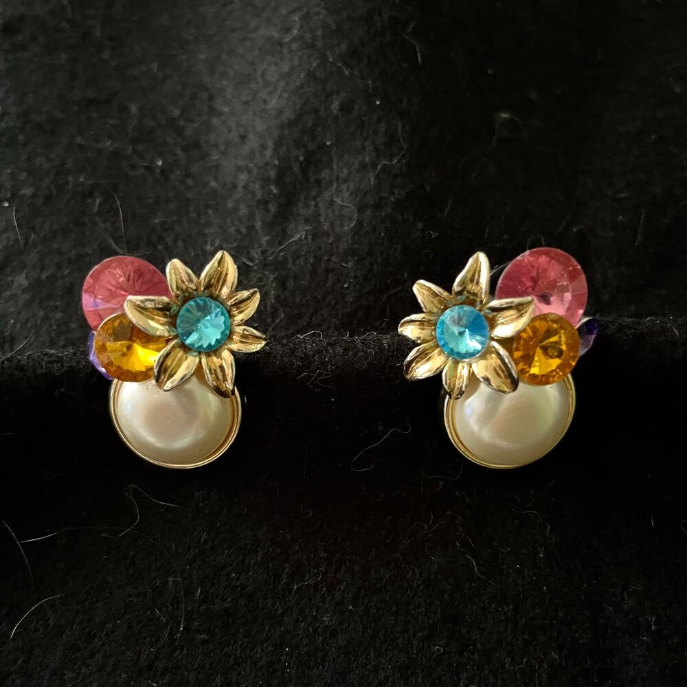 Retro 80’s Fun Funky Costume Clip Earrings - Picture 1 of 5